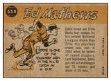 1960 Topps Baseball #558 Eddie Mathews A.S. Braves EX+/EX-MT 518863