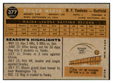 1960 Topps Baseball #377 Roger Maris Yankees VG-EX 518870