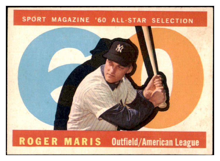 1960 Topps Baseball #565 Roger Maris A.S. Yankees NR-MT 518878