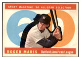 1960 Topps Baseball #565 Roger Maris A.S. Yankees NR-MT 518878