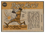 1960 Topps Baseball #565 Roger Maris A.S. Yankees NR-MT 518878