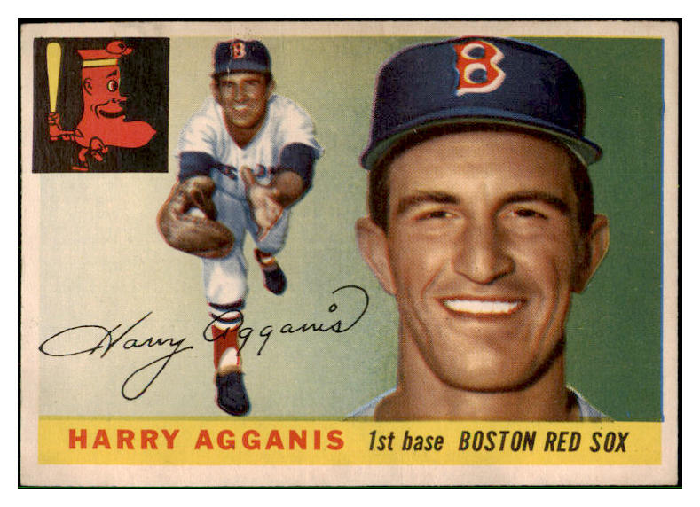 1955 Topps Baseball #152 Harry Agganis Red Sox VG-EX 518894