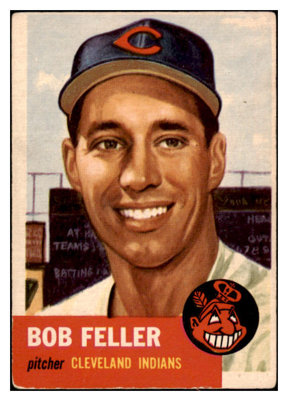 1953 Topps Baseball #054 Bob Feller Indians GD-VG 518904