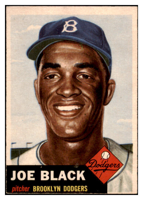 1953 Topps Baseball #081 Joe Black Dodgers VG-EX 518910