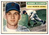 1956 Topps Baseball #164 Harmon Killebrew Senators VG-EX Gray 518925