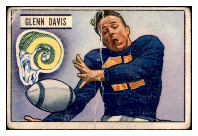 1951 Bowman Football #042 Glenn Davis Rams Fair 518935