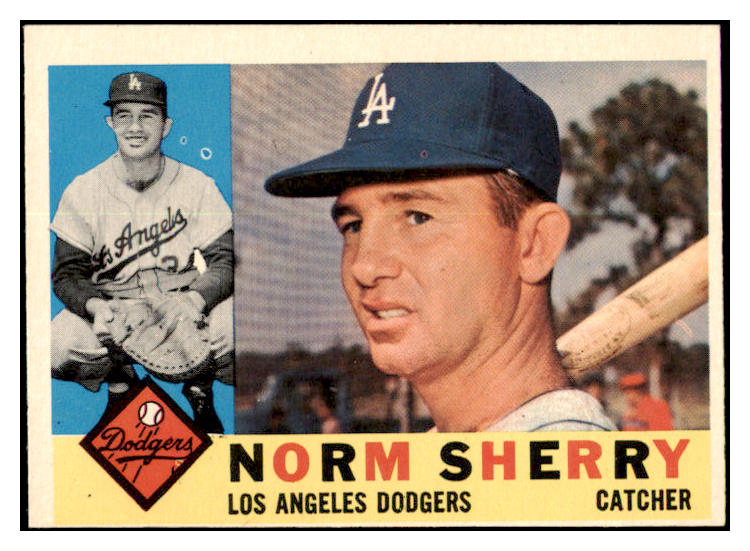 1960 Topps Baseball #529 Norm Sherry Dodgers EX 518937