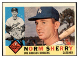 1960 Topps Baseball #529 Norm Sherry Dodgers EX 518937