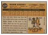 1960 Topps Baseball #529 Norm Sherry Dodgers EX 518937