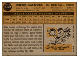 1960 Topps Baseball #532 Mike Garcia White Sox NR-MT 518944