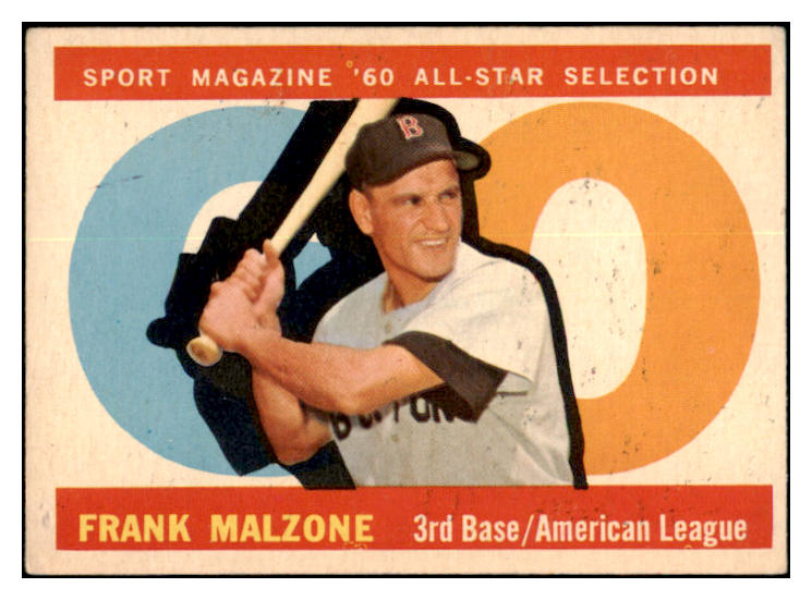 1960 Topps Baseball #557 Frank Malzone A.S. Red Sox EX 518948