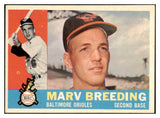 1960 Topps Baseball #525 Marv Breeding Orioles NR-MT 518953