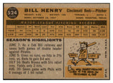 1960 Topps Baseball #524 Bill Henry Reds NR-MT 518955