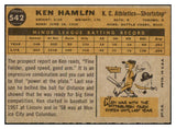 1960 Topps Baseball #542 Ken Hamlin A's NR-MT 518961