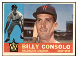 1960 Topps Baseball #508 Billy Consolo Senators NR-MT 518964