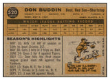 1960 Topps Baseball #520 Don Buddin Red Sox NR-MT 518968