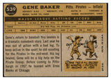 1960 Topps Baseball #539 Gene Baker Pirates VG-EX 518969