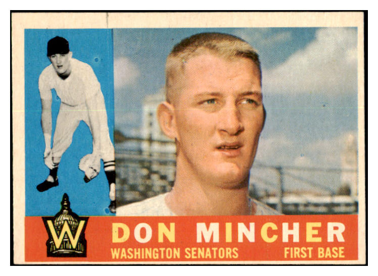 1960 Topps Baseball #548 Don Mincher Senators VG-EX 518971