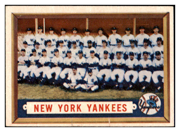 1957 Topps Baseball #097 New York Yankees Team VG-EX 518973