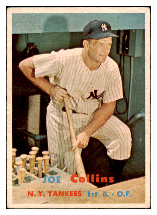 1957 Topps Baseball #295 Joe Collins Yankees VG-EX 518979