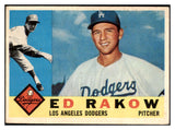 1960 Topps Baseball #551 Ed Rakow Dodgers VG-EX 518988