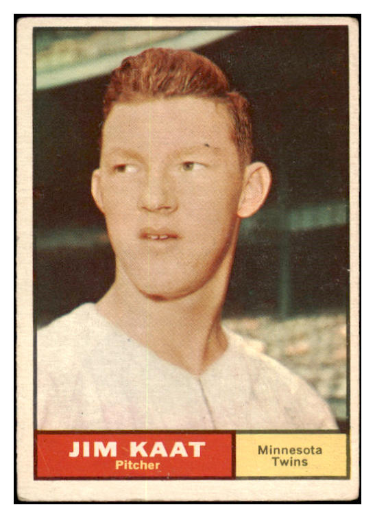 1961 Topps Baseball #063 Jim Kaat Twins VG-EX 518992