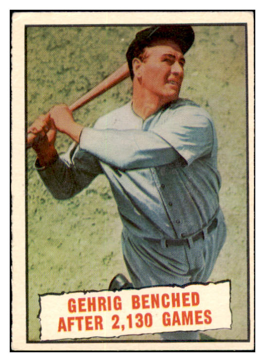 1961 Topps Baseball #405 Lou Gehrig Yankees VG-EX 518995