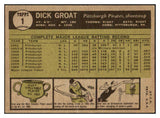 1961 Topps Baseball #001 Dick Groat Pirates EX 518997