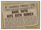 1961 Topps Baseball #401 Babe Ruth Yankees VG-EX 519002