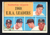 1961 Topps Baseball #045 N.L. ERA Leaders Drysdale VG-EX 519007