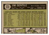 1961 Topps Baseball #559 Jim Gentile Orioles VG-EX 519018