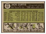 1961 Topps Baseball #533 Jack Curtis Cubs VG-EX 519048