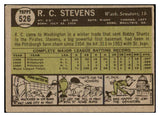 1961 Topps Baseball #526 R.C. Stevens Senators VG-EX 519054