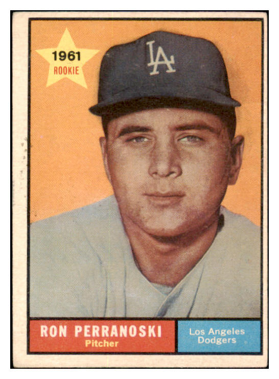 1961 Topps Baseball #525 Ron Perranoski Dodgers VG-EX 519055