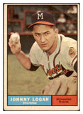 1961 Topps Baseball #524 Johnny Logan Braves VG-EX 519056