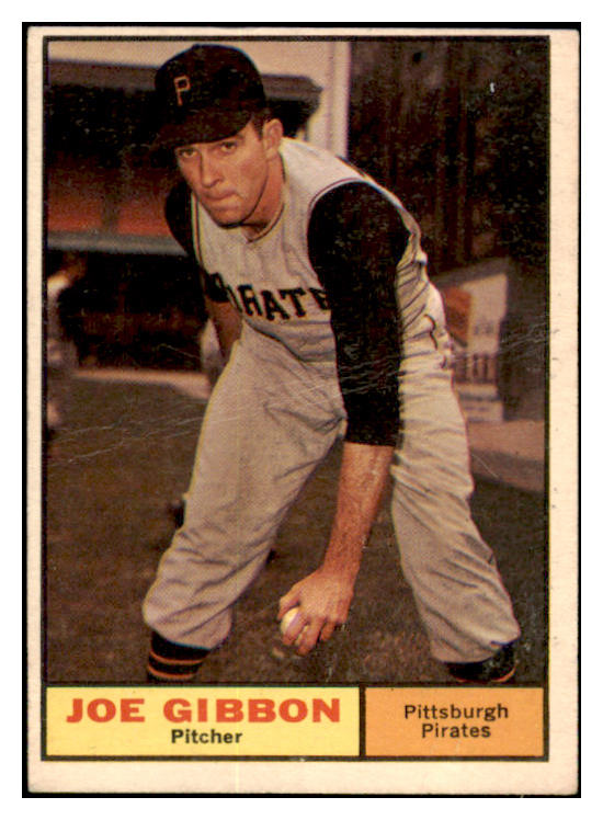 1961 Topps Baseball #523 Joe Gibbon Pirates VG-EX 519057