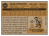 1960 Topps Baseball #543 Elio Chacon Reds EX-MT 519062