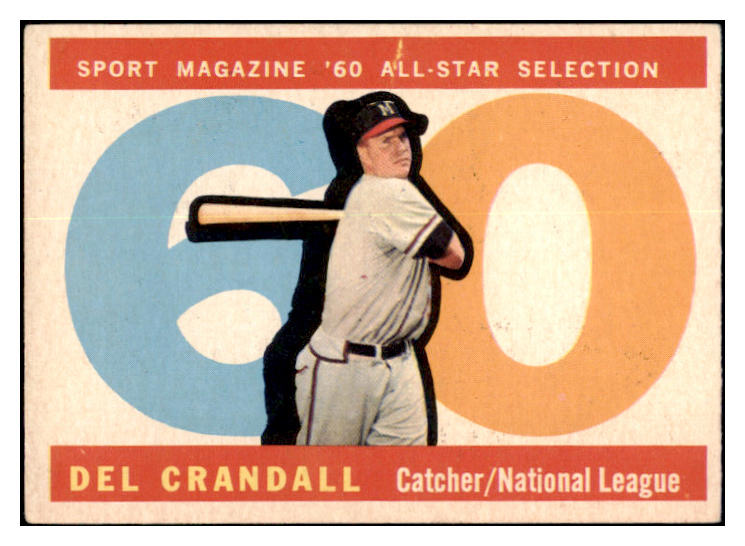 1960 Topps Baseball #568 Del Crandall A.S. Braves EX+/EX-MT 519063