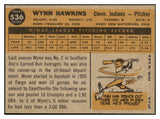 1960 Topps Baseball #536 Wynn Hawkins Indians EX+/EX-MT 519065