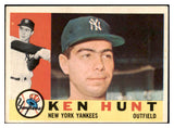 1960 Topps Baseball #522 Ken Hunt Yankees EX-MT 519069