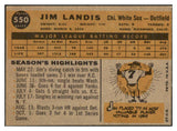 1960 Topps Baseball #550 Jim Landis White Sox EX-MT 519071