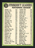 1967 Topps Baseball #238 N.L. Strike Out Leaders Sandy Koufax EX-MT 519078