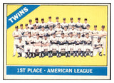 1966 Topps Baseball #526 Minnesota Twins Team EX-MT 519085