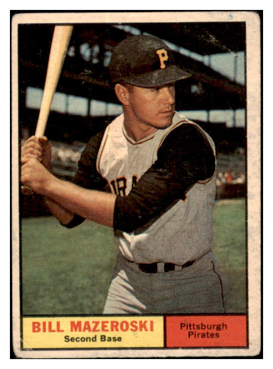 1961 Topps Baseball #430 Bill Mazeroski Pirates VG 519089