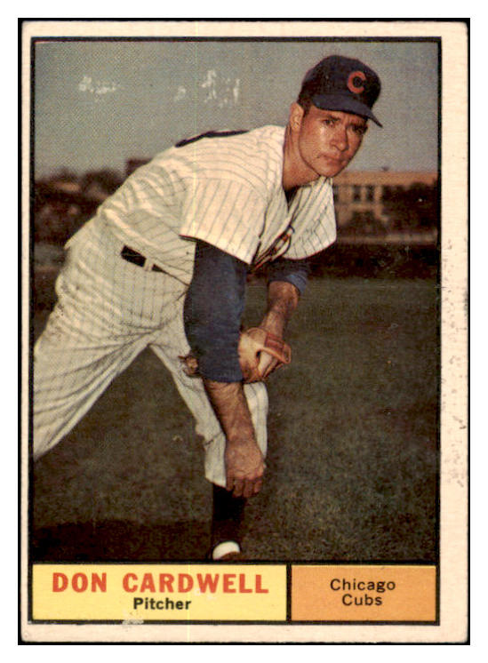 1961 Topps Baseball #564 Don Cardwell Cubs VG 519091