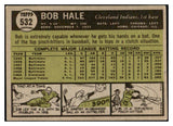 1961 Topps Baseball #532 Bob Hale Indians VG 519093