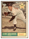 1961 Topps Baseball #552 Jim Archer A's VG 519095