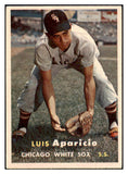 1957 Topps Baseball #007 Luis Aparicio White Sox EX-MT 519103