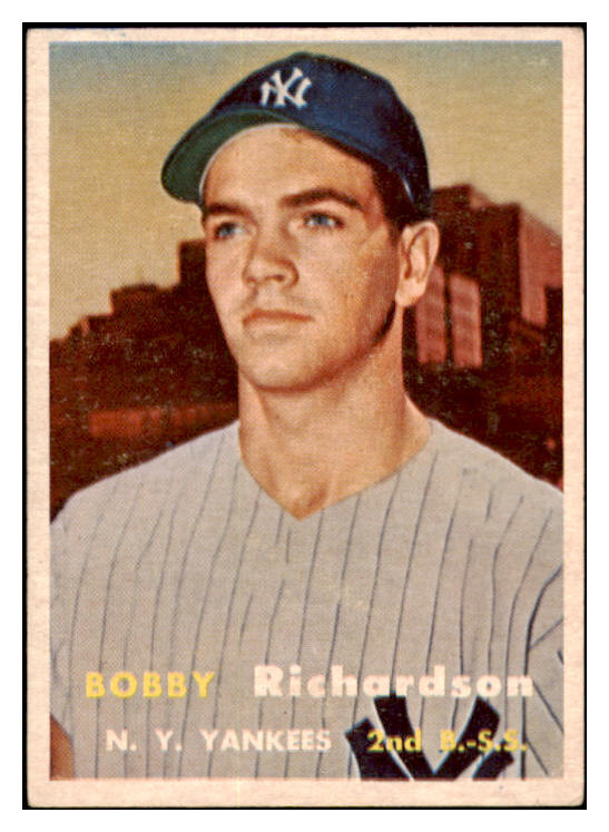 1957 Topps Baseball #286 Bobby Richardson Yankees EX-MT 519106