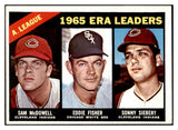 1966 Topps Baseball #222 A.L. ERA Leaders McDowell EX-MT 519109